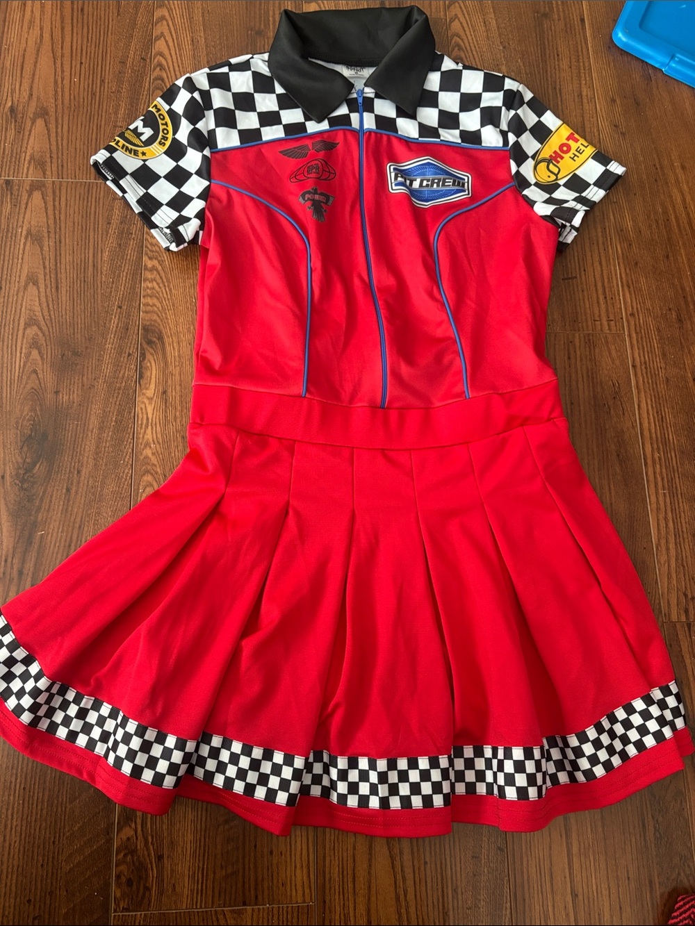 Women’s Pit Crew Racing Uniform Dress Costume